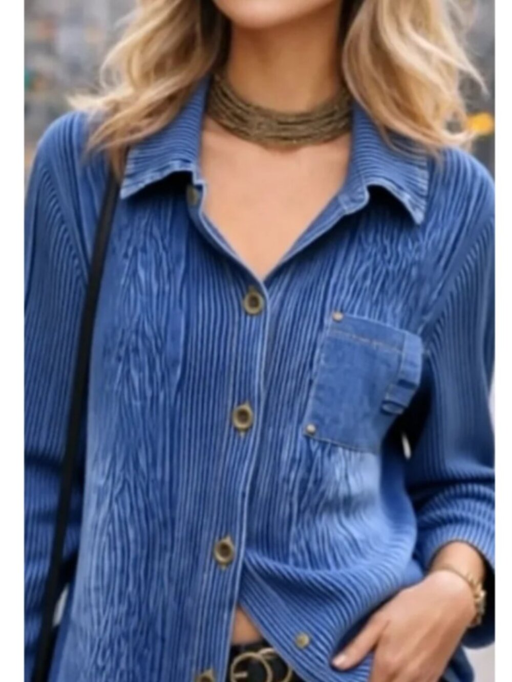 Women's light jeans jacket, by Luxury